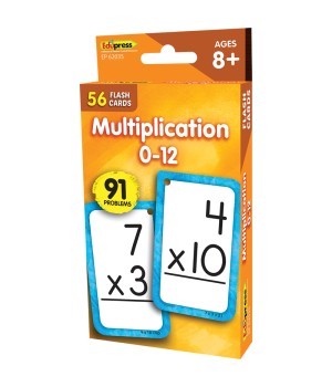 Multiplication 0-12 Flash Cards