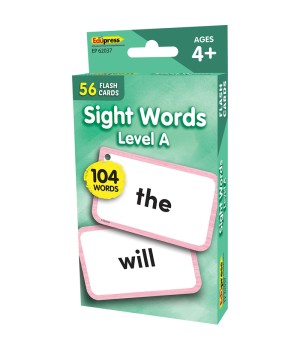 Sight Words - Beginning Words (level A) Flash Cards