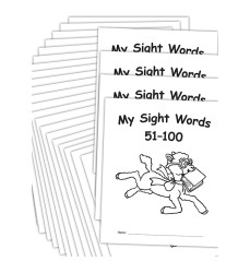 My Own Books: My Sight Words 51-100, Pack of 25