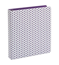 Punch Pop Binder, 1.5" Round Rings, Holds 350 Sheets, Purple