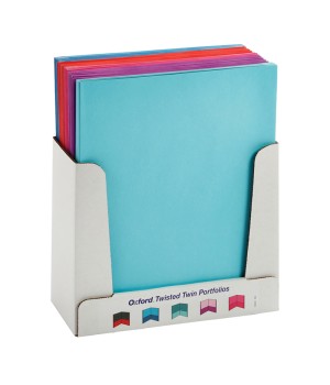 Twisted Twin Pocket Folders, Letter Size, Assorted, Each