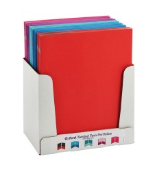 Twisted Twin Pocket Folders with Fasteners, Letter Size, Assorted, Each