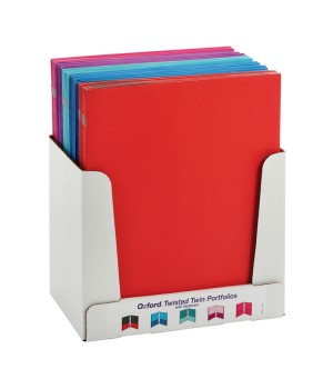 Twisted Twin Pocket Folders with Fasteners, Letter Size, Assorted, Each