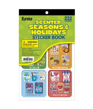 Seasons & Holidays Scented Stickerbook, 232 Stickers