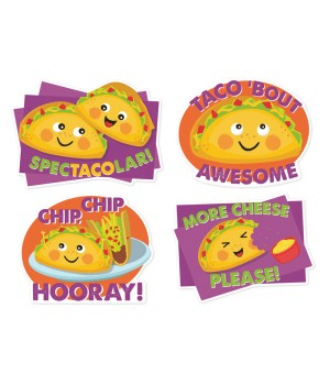 Jumbo Scented Stickers, Taco, Pack of 12