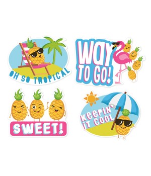 Jumbo Scented Stickers, Pineapple, Pack of 12