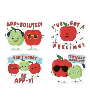 Jumbo Scented Stickers, Apple, Pack of 12
