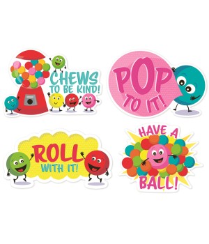 Jumbo Scented Stickers, Bubblegum, Pack of 12