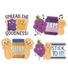Jumbo Scented Stickers, Peanut Butter & Jelly, Pack of 12