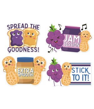 Jumbo Scented Stickers, Peanut Butter & Jelly, Pack of 12