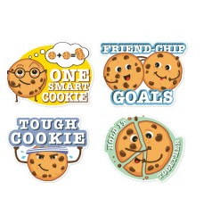Jumbo Scented Stickers, Chocolate Chip Cookie, Pack of 12