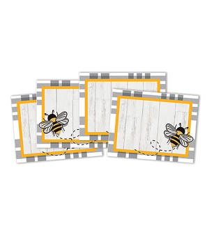 The Hive Self-Adhesive Name Tags, Pack of 40