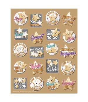 Star Cookies Sugar Cookie Scented Stickers, Pack of 80