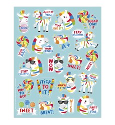 Fruit Zebras Fruit Punch Scented Stickers, Pack of 80