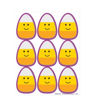 Candy Corn Giant Stickers, Pack of 36