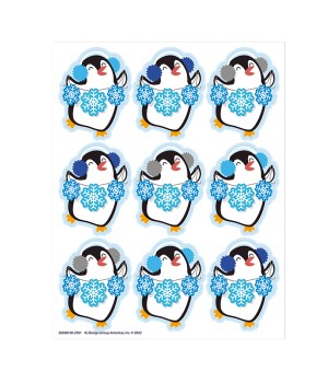 Winter Penguin Giant Stickers, Pack of 36