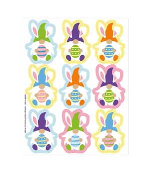 Easter Gnome Giant Stickers, Pack of 36