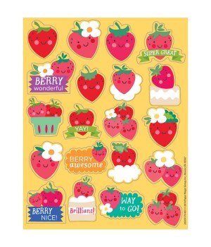 Strawberry Scented Stickers, Pack of 80