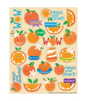 Orange Scented Stickers, Pack of 80