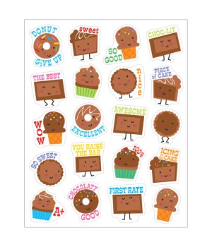 Chocolate Scented Stickers, Pack of 80