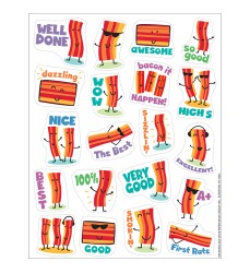 Bacon Scented Stickers, Pack of 80