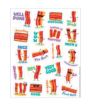 Bacon Scented Stickers, Pack of 80