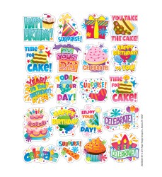 Birthday Theme Stickers, Pack of 120
