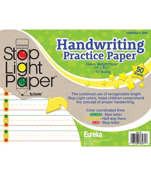Stop Light Paper Practice Paper Notepad, 50 Sheets