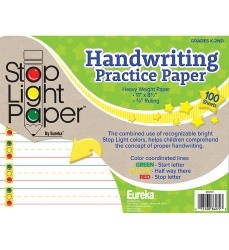 Stop Light Paper Practice Paper, 100 Sheets
