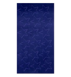 Presto-Stick Foil Star Stickers, 1/2", Blue, Pack of 250