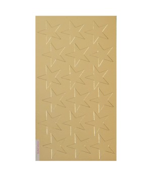 Presto-Stick Foil Star Stickers, 3/4", Gold, Pack of 175