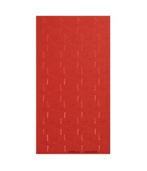 Presto-Stick Foil Star Stickers, 1/2", Red, Pack of 250