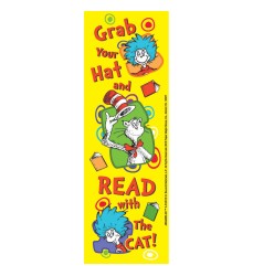 Dr. Seuss Grab Your Hat Bookmarks, Pack of 36
