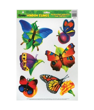 Butterflies Window Clings, 1 Sheet