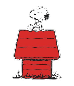 Snoopy® on Dog House Paper Cut Outs, Pack of 36