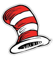 The Cat in the Hat Hats Paper Cut Outs, Pack of 36