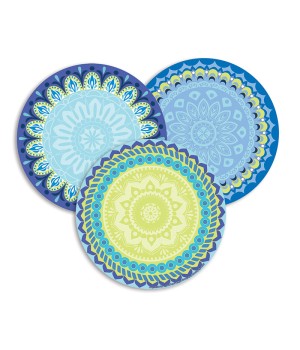 Blue Harmony Assorted Round Paper Cut Outs, Pack of 36