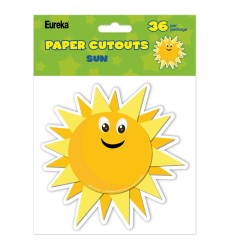 Growth Mindset Sun Paper Cut Outs, Pack of 36