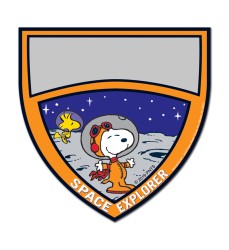 Peanuts® NASA Badge Paper Cut Outs, Pack of 36