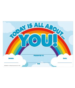 Today Is All About You Recognition Award, Pack of 36