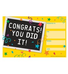 You Did It! Recognition Award, Pack of 36