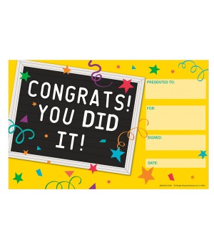 You Did It! Recognition Award, Pack of 36