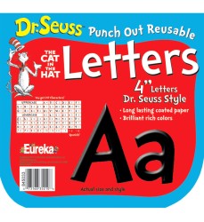 Dr. Seuss Black Deco 4" Letters, 217 Characters