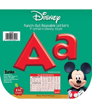 Mickey Mouse Clubhouse® Mickey Red Deco 4" Letters, 216 Characters