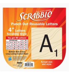 Scrabble Deco 4" Letters, 96 Letters