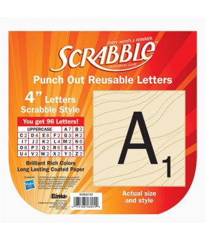 Scrabble Deco 4" Letters, 96 Letters