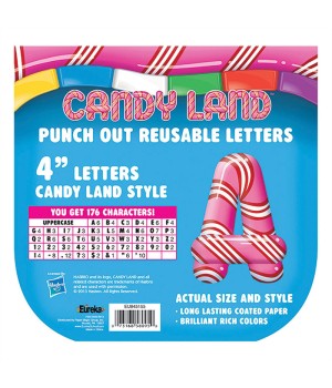 Candy Land Peppermint Stripe Deco 4" Letters, 176 Characters