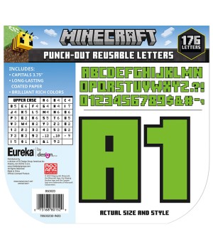 Minecraft Deco Letters, 176 Pieces