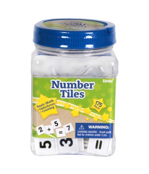 Tub of Number Tiles Manipulatives