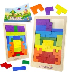 Tetralino Double Premium Wooden Puzzle